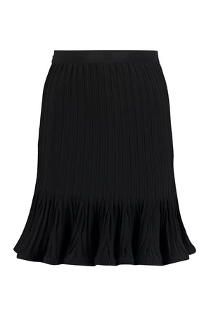 Ribbed knit skirt-0